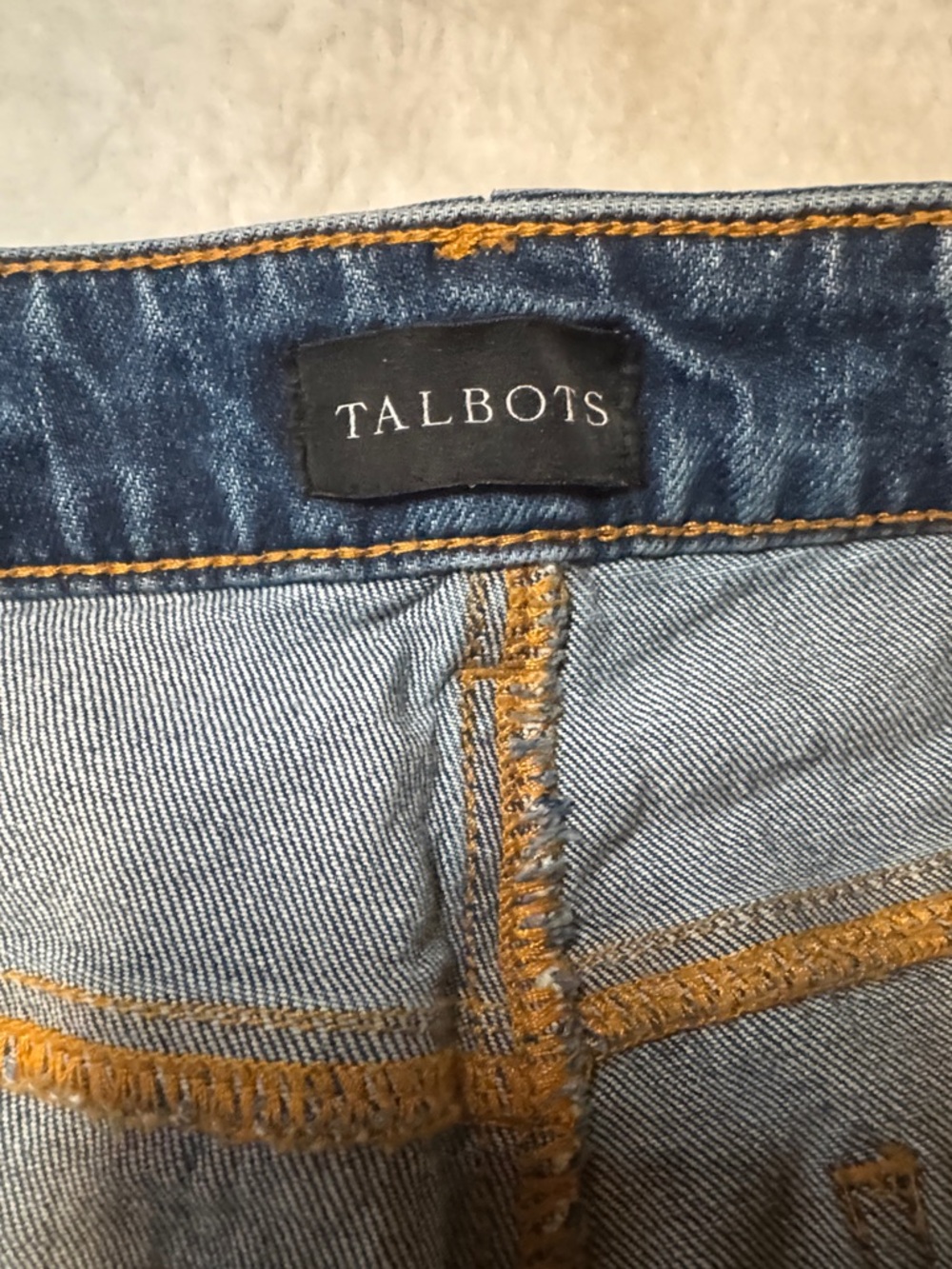 Talbots Women's Straight Leg Jeans - Dark Blue Size 16W - Picture 4 of 9